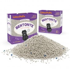 Clumping Cat Litter, Premium Bentonite Cat Litter Sodium-Based, Dust-Free, Strong Durability, Odor Control, Natural Mineral Formula Cat Litter  - 15 lb. Box