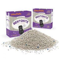 Clumping Cat Litter, Premium Bentonite Cat Litter Sodium-Based, Dust-Free, Strong Durability, Odor Control, Natural Mineral Formula Cat Litter  - 15 lb. Box