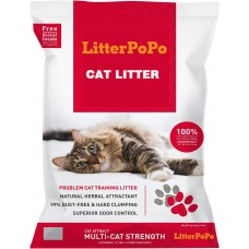 Premium Clumping Cat Litter - Cat Attract - 99% Dust-Free, Low Tracking, Hard Clumping, Superior Odor Control, Natural Herbal Attractant, Unscented & Natural Ingredients, 40 lb