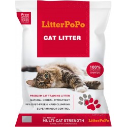 Premium Clumping Cat Litter - Cat Attract - 99% Dust-Free, Low Tracking, Hard Clumping, Superior Odor Control, Natural Herbal Attractant, Unscented & Natural Ingredients, 40 lb