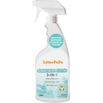 LitterPoPo Cat Litter Deodorizer, Cat Urine Enzyme Cleaner Destroyer, Made in USA, All Natural, Litter Box Deodorizer Eliminates Feces, Urine and Ammonia Odors from Cat Litter Box, 16 Oz